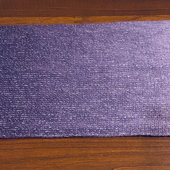 NWOT Extra Long Purple Haze Ombré Acrylic & Silver Metallic Scarf - Picture 9 of 11